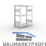 META Steck-Grundregal 1025 x 750 x 400 mm 3 Fachb�den 100 kg