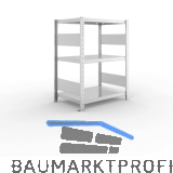 META Steck-Grundregal 1025 x 750 x 500 mm 3 Fachb�den 150 kg