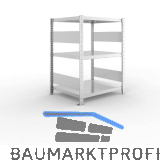 META Steck-Grundregal 1025 x 750 x 600 mm 3 Fachb�den 100 kg