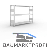 META Steck-Grundregal 1025 x 1300 x 300 mm 3 Fachb�den 230 kg
