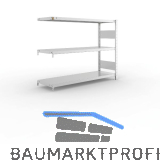 META Steck-Anbauregal 1025 x 1300 x 400 mm 3 Fachb�den 230 kg