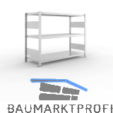 META Steck-Grundregal 1025 x 1300 x 500 mm 3 Fachb�den 230 kg