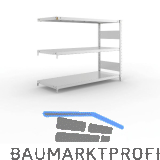 META Steck-Anbauregal 1025 x 1300 x 500 mm 3 Fachb�den 230 kg