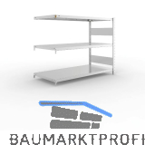 META Steck-Anbauregal 1025 x 1300 x 600 mm 3 Fachb�den 230 kg