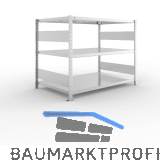 META Steck-Grundregal 1025 x 1300 x 800 mm 3 Fachb�den 230 kg