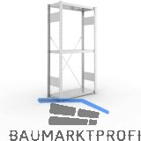 META Steck-Grundregal 1500 x 750 x 300 mm 3 Fachb�den 100 kg