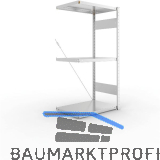 META Steck-Anbauregal 1500 x 750 x 500 mm 3 Fachb�den 150 kg