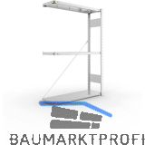 META Steck-Anbauregal 1500 x 1000 x 300 mm 3 Fachb�den 150 kg