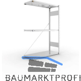 META Steck-Anbauregal 1500 x 1000 x 400 mm 3 Fachb�den 150 kg