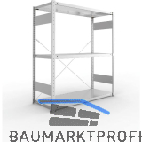 META Steck-Grundregal 1500 x 1300 x 500 mm 3 Fachb�den 230 kg