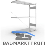 META Steck-Anbauregal 1500 x 1300 x 500 mm 3 Fachb�den 230 kg