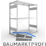 META Steck-Grundregal 1500 x 1300 x 600 mm 3 Fachb�den 230 kg