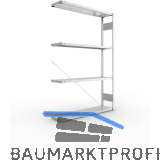 META Steck-Anbauregal 2000 x 1300 x 300 mm 4 Fachb�den 230 kg