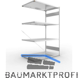 META Steck-Anbauregal 2000 x 1300 x 800 mm 4 Fachb�den 230 kg