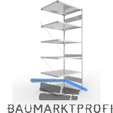 META Steck-Anbauregal 2500 x 1000 x 800 mm 6 Fachb�den 230 kg