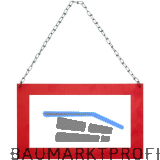 Langguttransportschild Rahmen rot - r�ckstrahlend -mit Stahlkette 05m