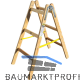 JUST Holz Stehleiter Sprossen=3 L�nge=1,06 m mit Gurt
