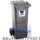 M�lltonne 60 Liter Kunststoff grau