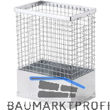 M�llkorb eckig verzinkter Draht 55 Liter