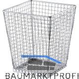 M�llkorb eckig verzinkter Draht 70 LIter