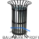 Metallabfallbeh�lter schwarz 70 Liter