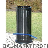 Metallabfallbeh�lter schwarz 55 Liter