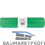 M�lls�cke Polyethylen 120 Liter, 25 my 700 x 1100 mm ohne Zugband gr�n