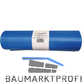 M�lls�cke Polyethylen 120 Liter, 25 my 700 x 1100 mm ohne Zugband blau
