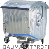 Gro�raum-M�llbeh�lter 1100 Liter Stahlblech verzinkt
