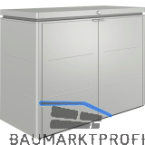 BIOHORT Gartenschrank HighBoard 160 silber-metallic