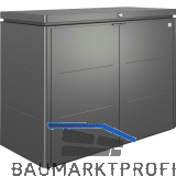 BIOHORT Gartenschrank HighBoard 160 dunkelgrau-metallic