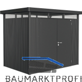 BIOHORT Ger�tehaus HighLine H2 dunkelgrau-metallic Doppelt�r