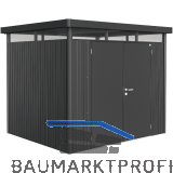 BIOHORT Ger�tehaus HighLine H3 dunkelgrau-metallic Doppelt�r