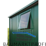 BIOHORT Fensterelement 500 x 600 mm Europa dunkelgrau-metallic