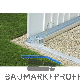 BIOHORT Alu-Bodenrahmen 2220 x 780 x 40 mm