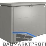 BIOHORT Gartenschrank HighBoard 160 quarzgrau-metallic
