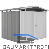 BIOHORT Ger�tehaus Panorama P3 silber-metallic 1-t�rig