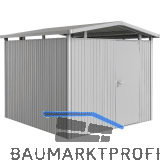 BIOHORT Ger�tehaus Panorama P4 silber-metallic 1-t�rig