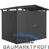 BIOHORT Ger�tehaus Panorama P2 dunkelgrau-metallic 1-t�rig