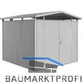 BIOHORT Ger�tehaus Panorama P4 silber-metallic 2-t�rig