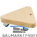D�RNER + HELMER Dreiecksroller mit Multiplexplatte 135 x 135 x 135 mm 100 kg
