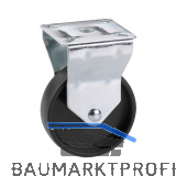 D�RNER + HELMER Bockrolle Kunststoff-Rad schwarz 75 mm 60 kg