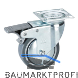 D�RNER + HELMER Lenkrolle TPE Fadenschutz Festeller 100 mm 55 kg