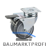 D�RNER + HELMER Doppel-Lenkrolle TPE 75 mm 100 kg