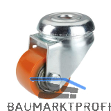 D�RNER + HELMER Lenkrolle Polyurethan 35 mm 100 kg R�ckenloch