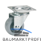 D�RNER + HELMER Lenkrolle Kunststoff-Rad grau 45 mm 40 kg