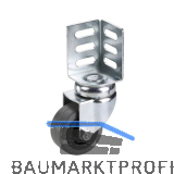 D�RNER + HELMER Lenkrolle Gummi 50 mm 40 kg Winkelblech