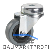 D�RNER + HELMER Lenkrolle Gummi 50 mm 45 kg R�ckenloch