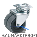 D�RNER + HELMER Doppel-Lenkrolle Gummi 75 mm 100 kg