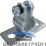 D�RNER + HELMER Guss-Auflageb�ckchen f�r Welle 12 mm Platte 80x34 mm verzinkt